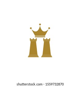 Chess logo template vector icon design