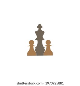 chess  logo vector design illustration background