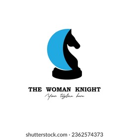 chess logo vector icon illustration design. Logo for tournament, badge, sport
