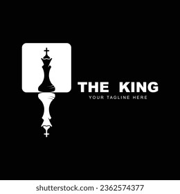 chess logo vector icon illustration design. Logo for tournament, badge, sport