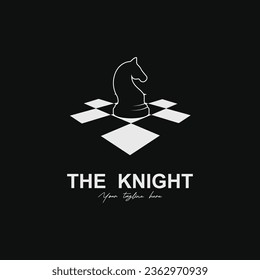 chess logo vector icon illustration design. Logo for tournament, badge, sport