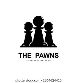 chess logo vector icon illustration design. Logo for tournament, badge, sport