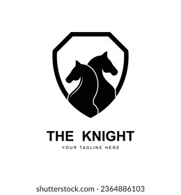 chess logo vector icon illustration design. Logo for tournament, badge, sport