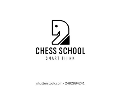chess logo vector icon illustration