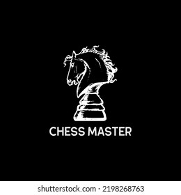 Chess Master Logo Design Vector