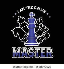 I am the chess master t shirt design