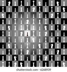 Chess metaphor for being outnumbered or surrounded