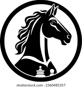 Chess - Minimalist and Flat Logo - Vector illustration