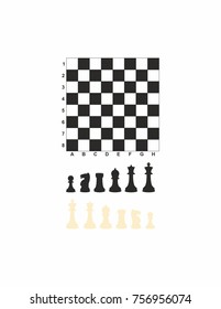 
Chess on a white background