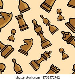 Fondo de patrón impecable de la decoración de ajedrez
