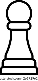 Chess Outline icon vector illustration 
