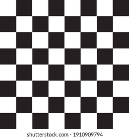 Chess Pattern in Black and white concept vector