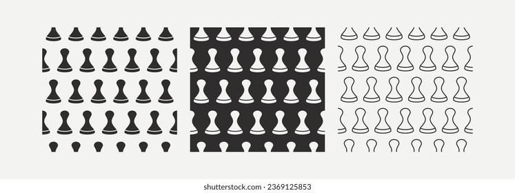 Chess Pattern, pawn battle background. Great for mobile app, web design, print etc.