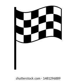 Chess pattern | Racing Flag Vector Illustration Silhouette