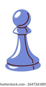 Chess pawn cartoon design element