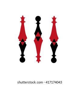 Chess pawn dropping black shadow of a queen