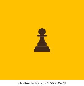 chess pawn figure. illustration for web and mobile design.