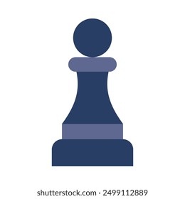 Chess Pawn Flat Icon Design For Personal nad Commercial Use