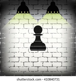 Chess pawn icon.