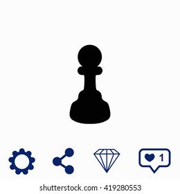 Chess pawn icon.