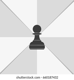 Chess pawn icon.