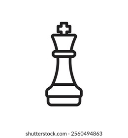 Chess pawn icon Black and white logo