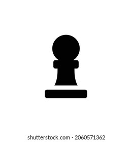 chess pawn Icon. Flat style design isolated on white background. Vector illustration