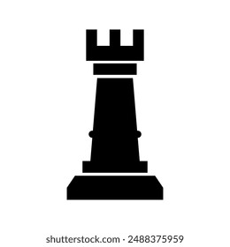 Chess pawn icon illustrated on background