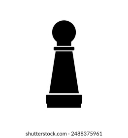 Chess pawn icon illustrated on background