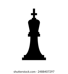 Chess pawn icon illustrated on background