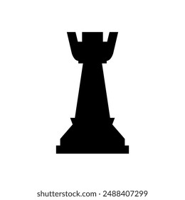 Chess pawn icon illustrated on background