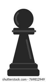 Chess pawn icon isolated vector illustration