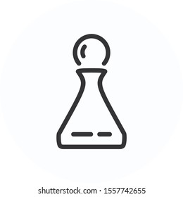 Chess Pawn icon, line strategy symbol vector design. Great for mobile app, web design, banner, etc
