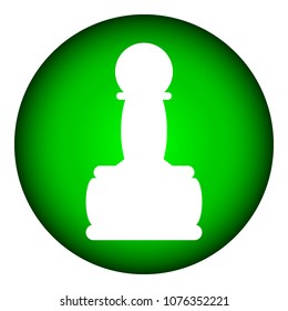 Chess pawn icon on white background. Vector illustration.