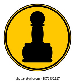 Chess pawn icon on white background. Vector illustration.