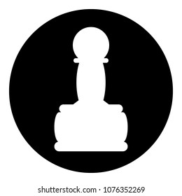 Chess pawn icon on white background. Vector illustration.