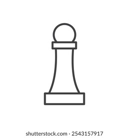 Chess pawn icon set. vector illustration.