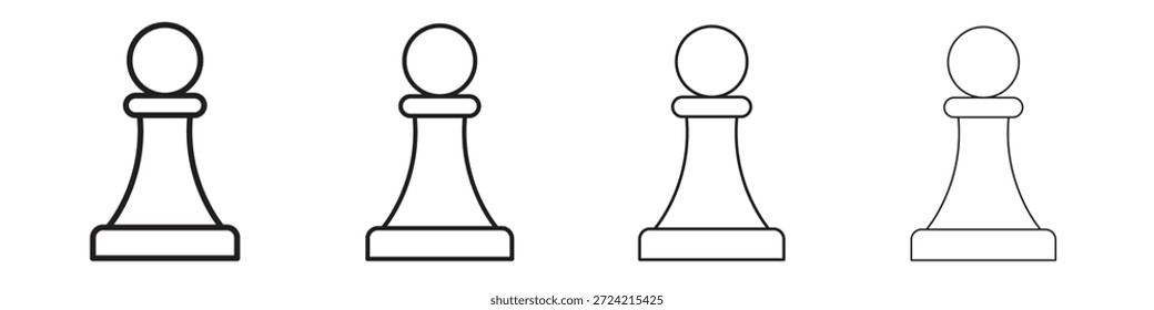Schachfigur Symbol Set Vektor eps10. Illustration, Logo Symbol Piktogramm Vorlage