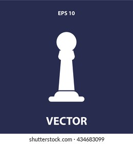 chess pawn icon. chess pawn sign