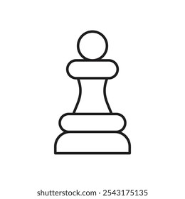 Chess pawn icon. simple vecor icon.