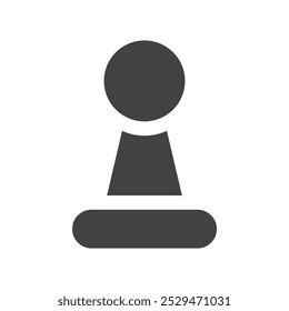 Chess pawn icon simple vector symbol