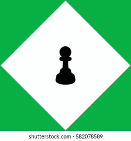 Chess pawn  icon Vector design.
