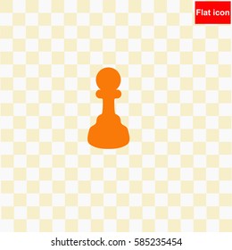 Chess pawn  icon Vector design.