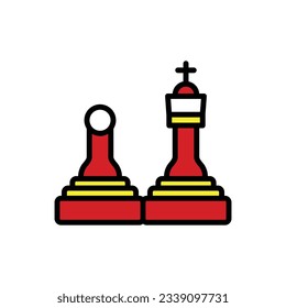 Chess Pawn Icon Vector Illustration