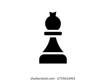 Ícone isolado do logotipo do peão do xadrez