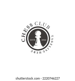Chess Pawn Logo Label Design Ideas