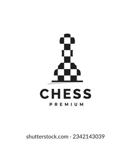 Chess pawn logo vector icon minimalist suitable for match or community