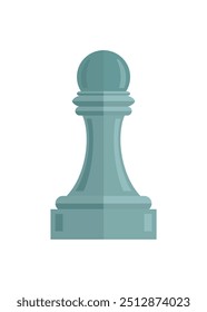 Chess pawn. Simple flat illustration.