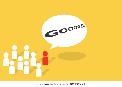chess pawn standing in front of the team to show influence and empowerment. Concept of business leadership for leader team, successful competition winner and Leader with influence