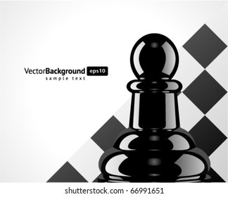 Chess pawn vector background